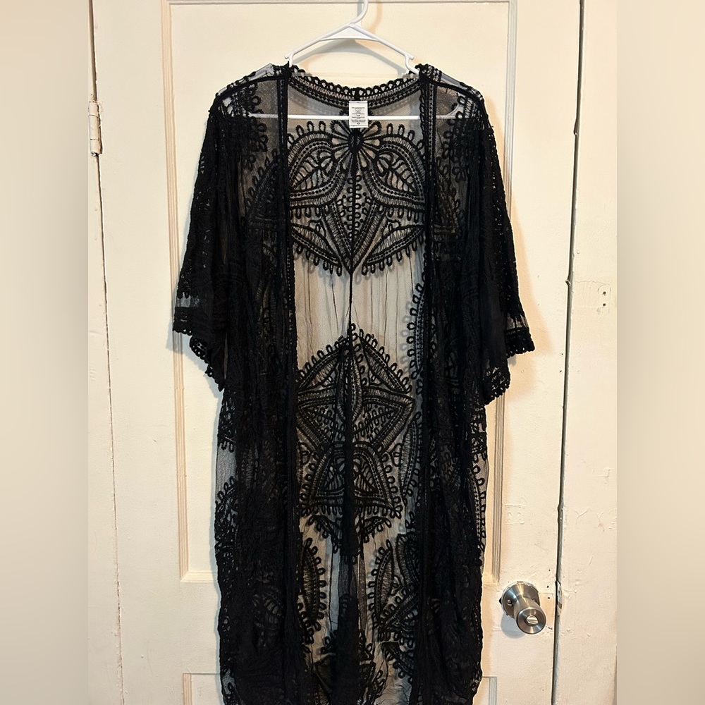 S-M black swimsuit cover up